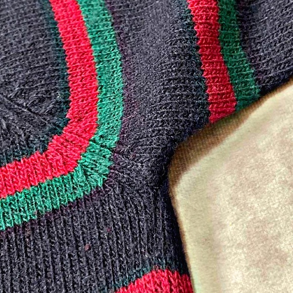 Authentic Vintage Gucci Wool Web Horse Logo Sweater - Picture 5 of 10